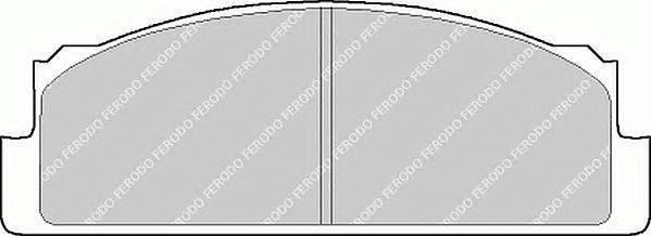 Комплект тормозных колодок, дисковый тормоз FERODO 20074