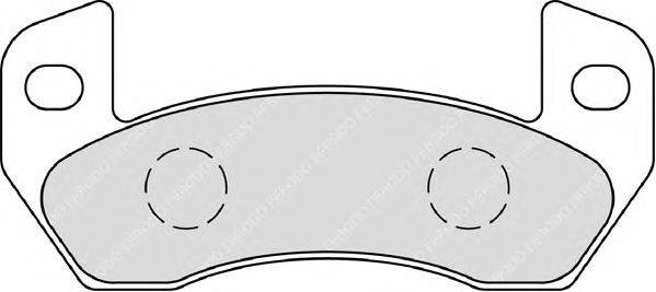 Комплект тормозных колодок, дисковый тормоз AIXAM 182043