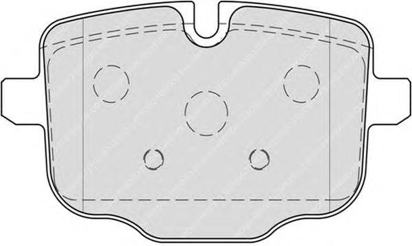 Комплект тормозных колодок, дисковый тормоз FERODO FDB4381