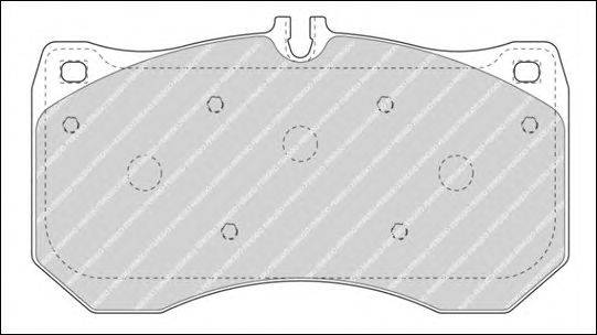 Комплект тормозных колодок, дисковый тормоз FERODO 25111