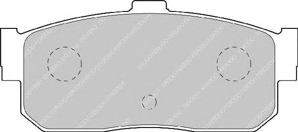 Комплект тормозных колодок, дисковый тормоз FERODO 21715