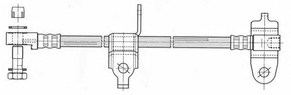 Тормозной шланг FERODO FHY2566