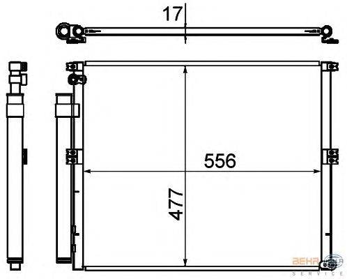 Конденсатор, кондиционер HELLA 8FC 351 310-771