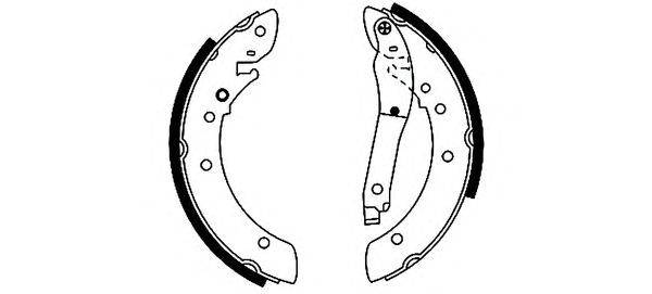 Комплект тормозных колодок HELLA 8DB 355 002-011