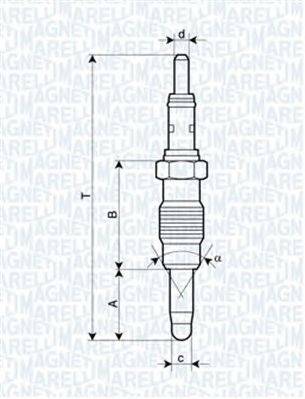 Свеча накаливания MAGNETI MARELLI 062900011304