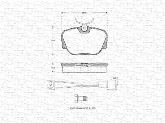 Комплект тормозных колодок, дисковый тормоз REMSA 29686