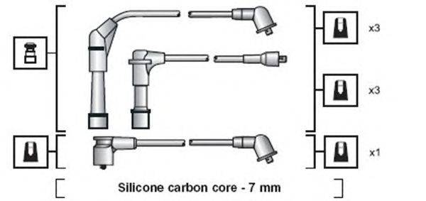 Комплект проводов зажигания MAGNETI MARELLI 941318111092