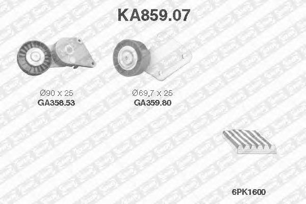 Поликлиновой ременный комплект SNR KA859.07