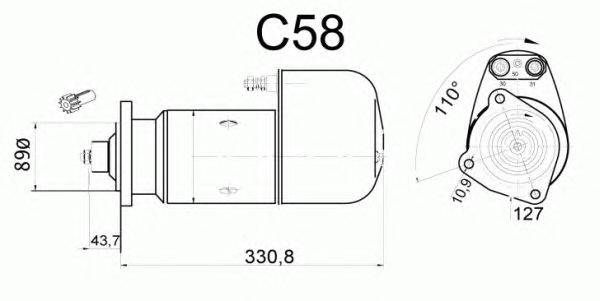 Стартер EFEL 22819