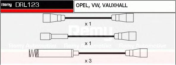 Комплект проводов зажигания DELCO REMY DRL123