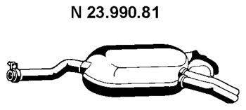 Глушитель выхлопных газов конечный TESH 240355