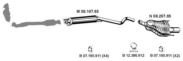 Система выпуска ОГ EBERSPÄCHER 082665