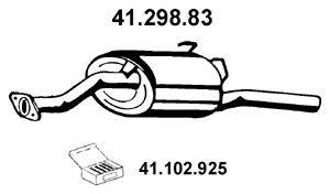 Глушитель выхлопных газов конечный EBERSPÄCHER 41.298.83