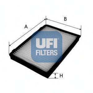 Фильтр, воздух во внутренном пространстве UFI 53.151.00