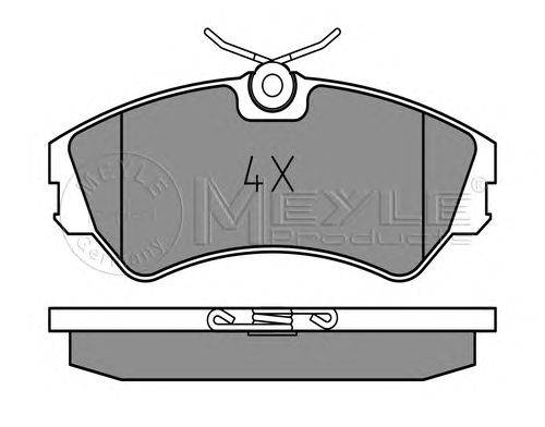 Комплект тормозных колодок, дисковый тормоз MEYLE 20124