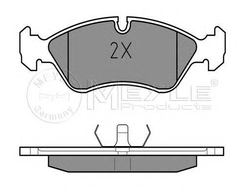 Комплект тормозных колодок, дисковый тормоз MEYLE 21201