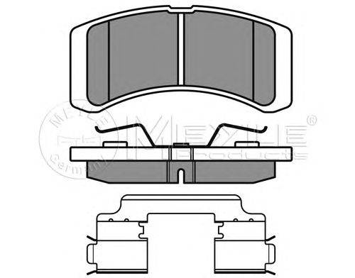 Комплект тормозных колодок, дисковый тормоз MEYLE 24229