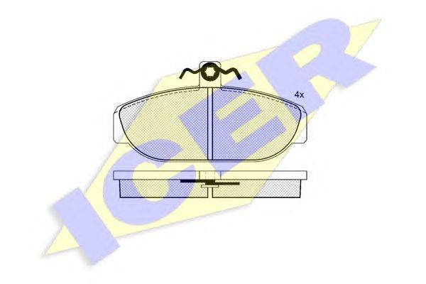 Комплект тормозных колодок, дисковый тормоз REMSA 215610