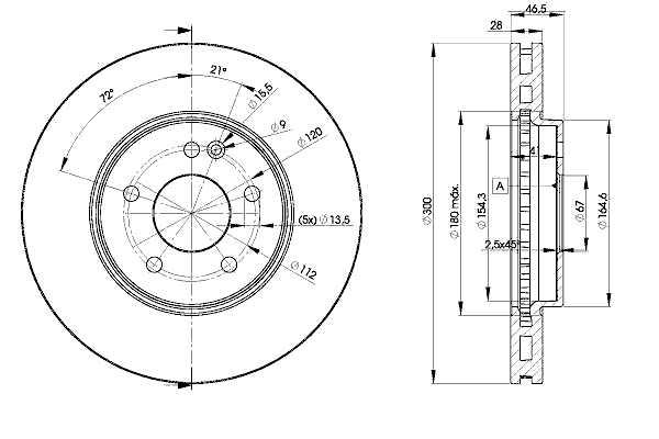 Тормозной диск ICER 78BD1212