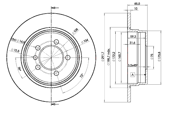 Тормозной диск ICER 78BD4647