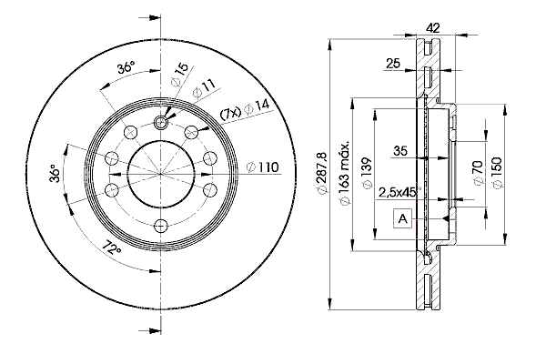 Тормозной диск ICER 78BD9043