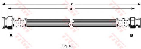 Тормозной шланг TRW PHA110