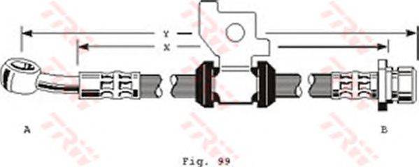 Тормозной шланг TRW PHD151