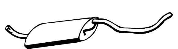 Средний глушитель выхлопных газов WALKER 12347