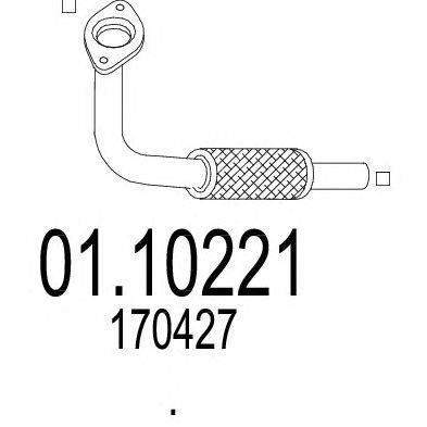 Труба выхлопного газа MTS 01.10221