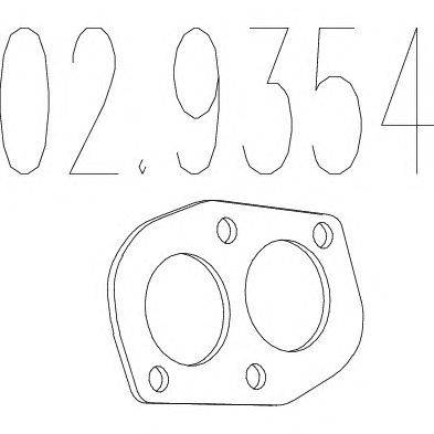 Прокладка, труба выхлопного газа MTS 02.9354