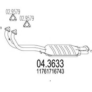 Катализатор MTS 04.3633