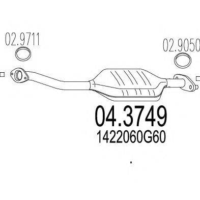 Катализатор MTS 04.3749