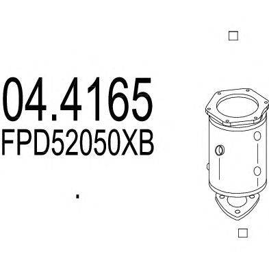 Катализатор MTS 04.4165