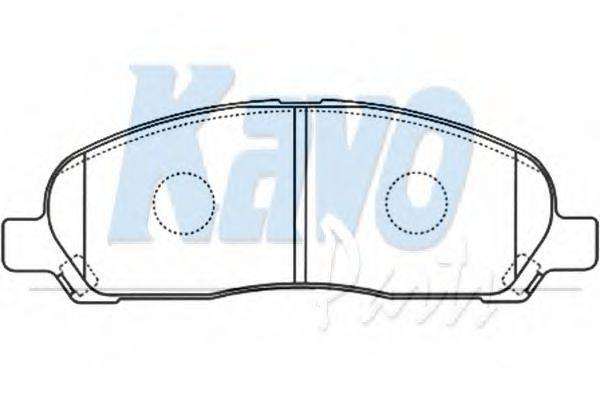 Комплект тормозных колодок, дисковый тормоз KAVO PARTS BP-5550