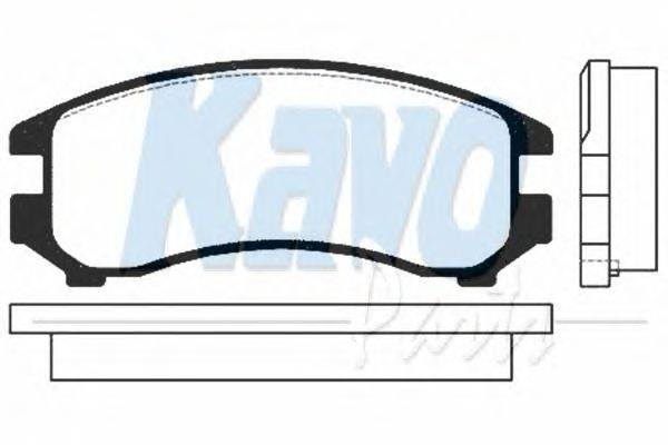 Комплект тормозных колодок, дисковый тормоз KAVO PARTS BP-6511