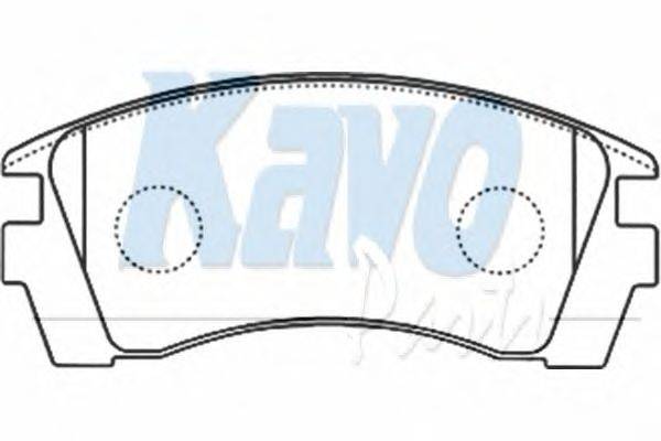 Комплект тормозных колодок, дисковый тормоз KAVO PARTS BP-6592