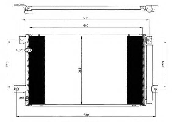 Конденсатор, кондиционер NRF 35628