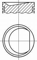 Поршень NÜRAL PI1591100DPSTD