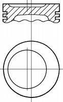 Поршень NÜRAL 87-784100-10