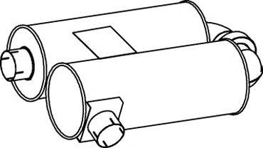 Средний / конечный глушитель ОГ DINEX 18310