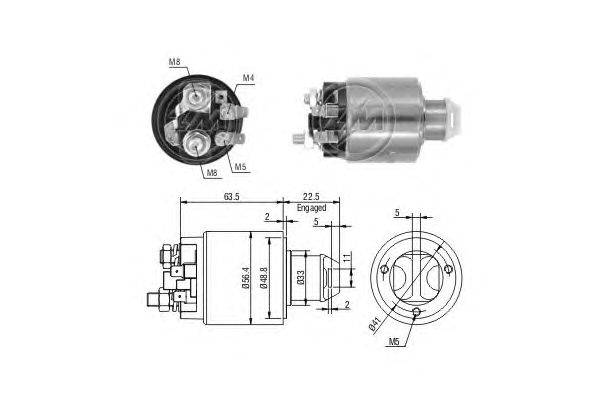 Тяговое реле, стартер LUCAS ELECTRICAL 230660