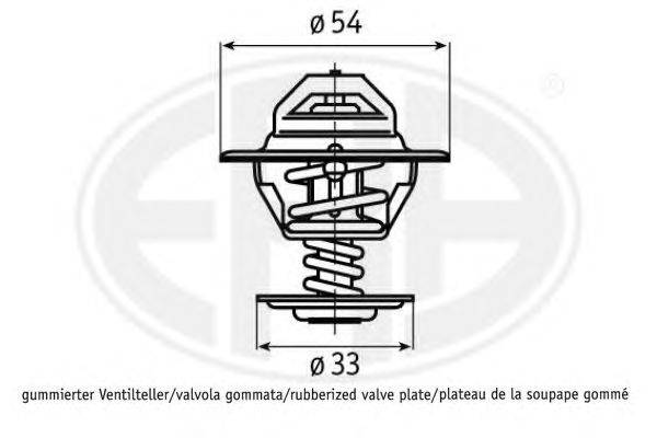 Термостат, охлаждающая жидкость ERA 350363