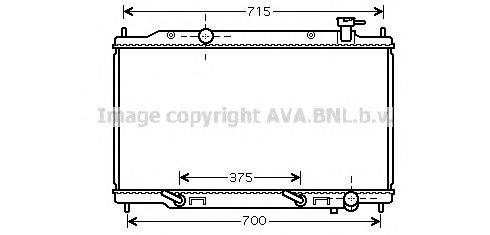 Радиатор, охлаждение двигателя AVA QUALITY COOLING DN2319