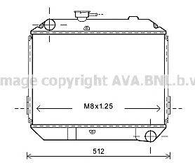 Радиатор, охлаждение двигателя AVA QUALITY COOLING DN2363