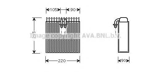 Испаритель, кондиционер AVA QUALITY COOLING FTV257