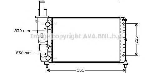 Радиатор, охлаждение двигателя AVA QUALITY COOLING LC2065