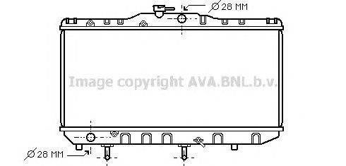 Радиатор, охлаждение двигателя AVA QUALITY COOLING TO2087