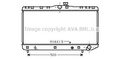 Радиатор, охлаждение двигателя AVA QUALITY COOLING TO2181