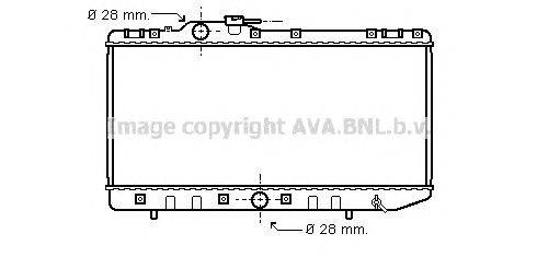 Радиатор, охлаждение двигателя AVA QUALITY COOLING TO2209