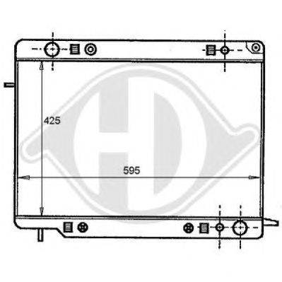 Радиатор, охлаждение двигателя DIEDERICHS 8125109